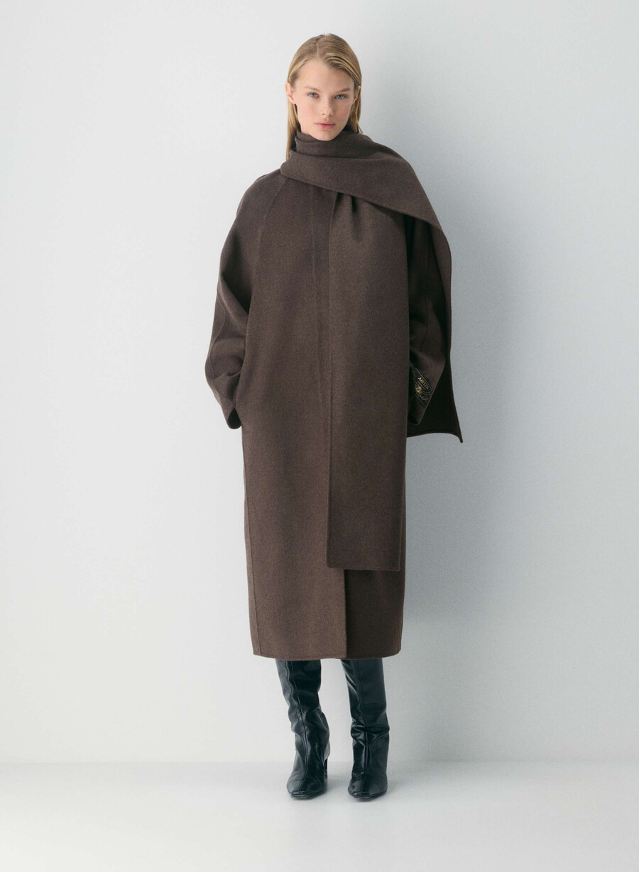 the embrace double-faced coat - luxe rewool soot