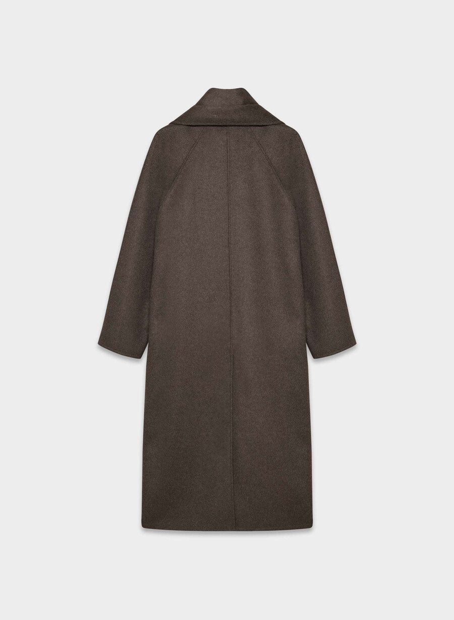 the embrace double-faced coat - luxe rewool soot