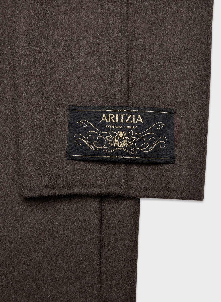 the embrace double-faced coat - luxe rewool soot