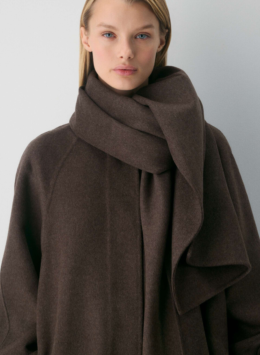 the embrace double-faced coat - luxe rewool soot