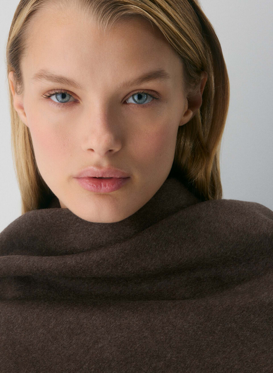 the embrace double-faced coat - luxe rewool soot