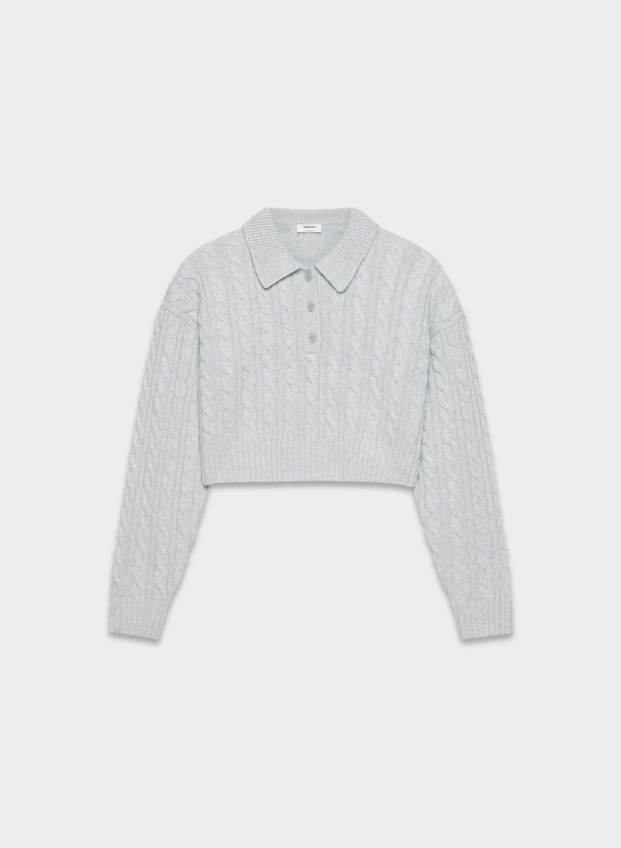 rosebud polo genser heather chrome