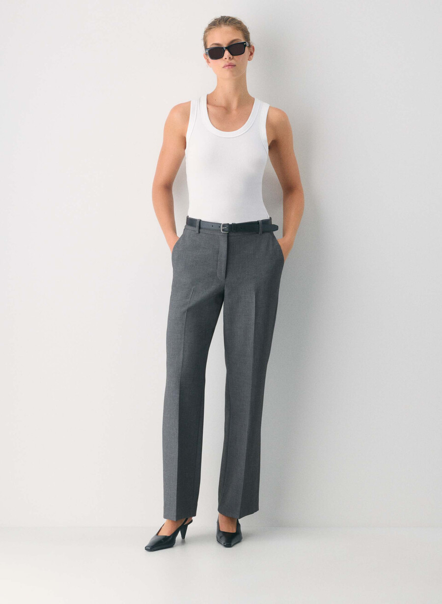 new agency curve-fit bukse - reessential heather charcoal