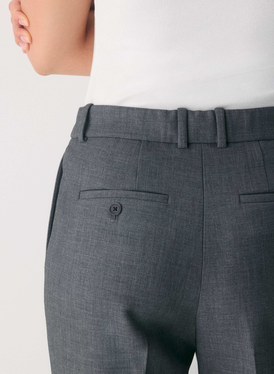 new agency curve-fit bukse - reessential heather charcoal