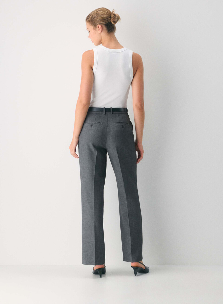 new agency curve-fit bukse - reessential heather charcoal