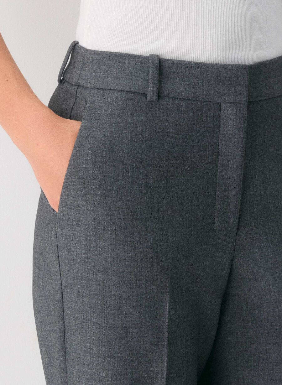 new agency curve-fit bukse - reessential heather charcoal