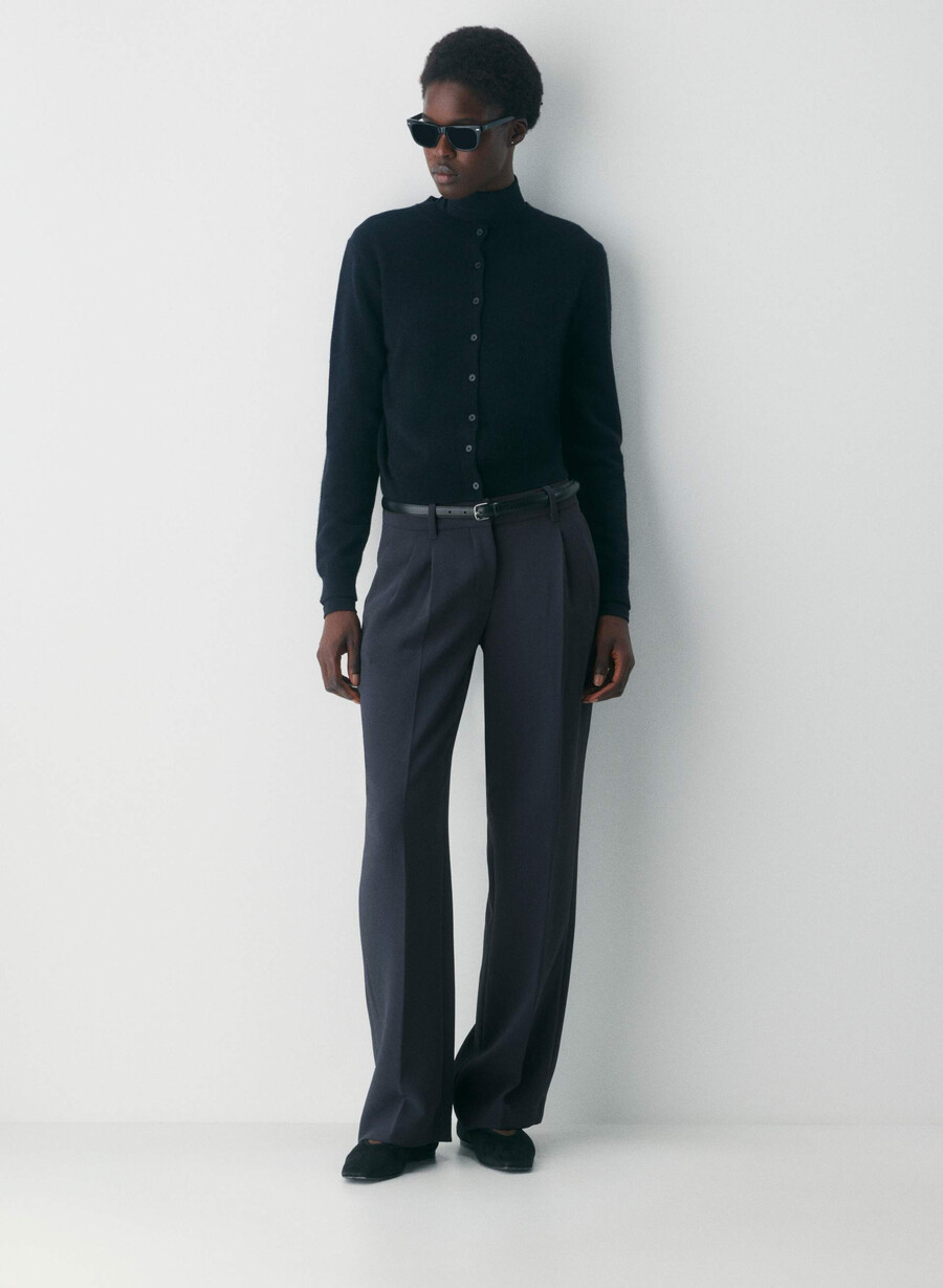 the effortless pant curve-fit lo-rise – crepette mØrk navy