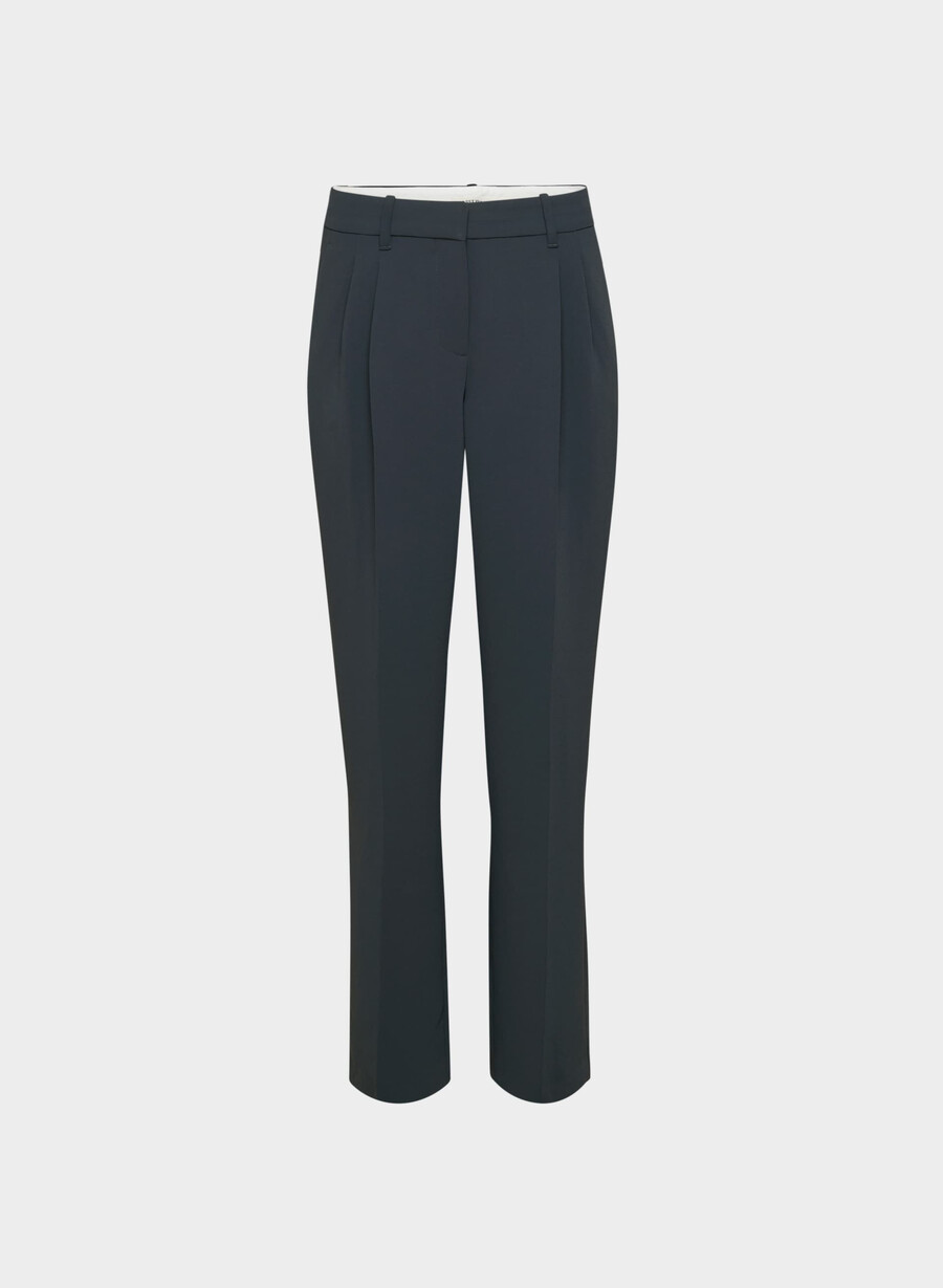 the effortless pant curve-fit lo-rise – crepette mØrk navy