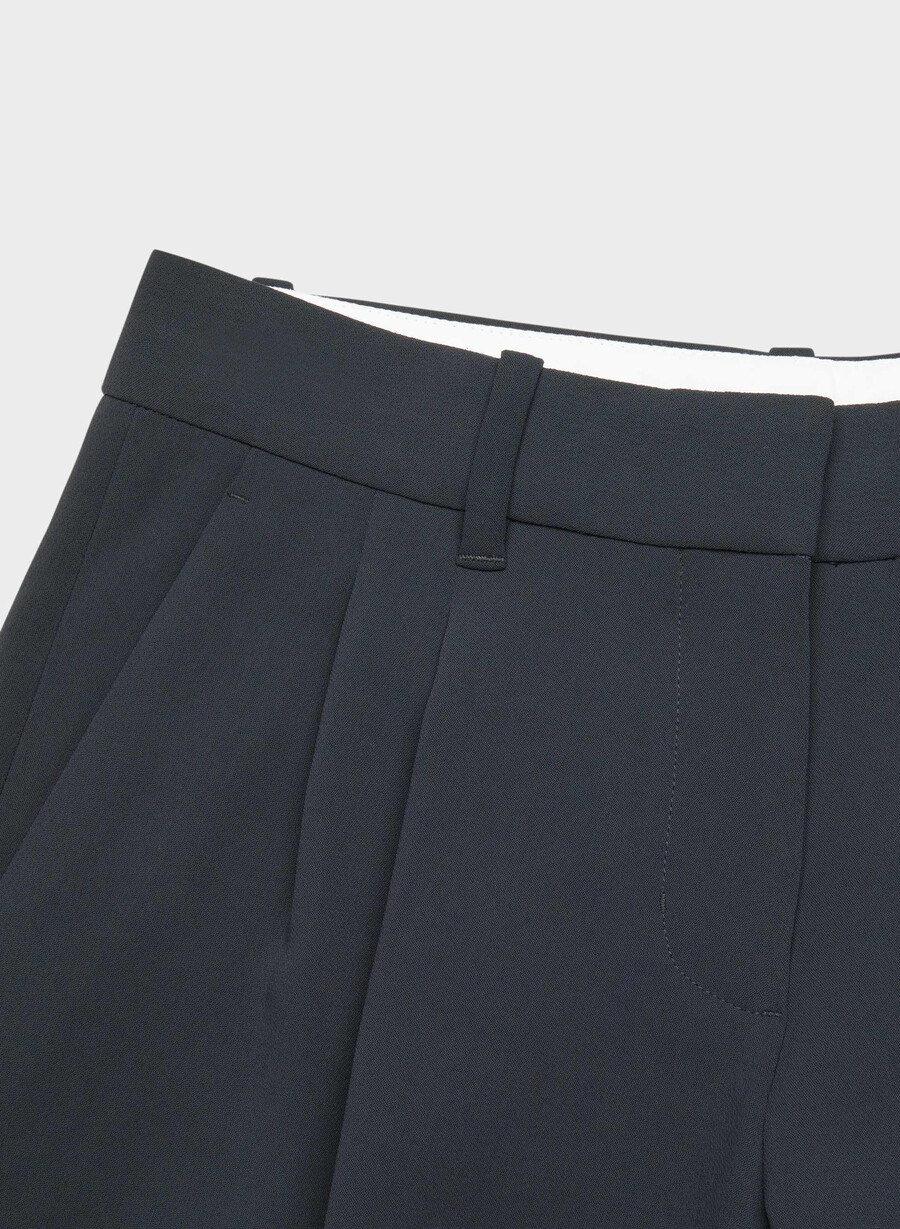the effortless pant curve-fit lo-rise – crepette mØrk navy
