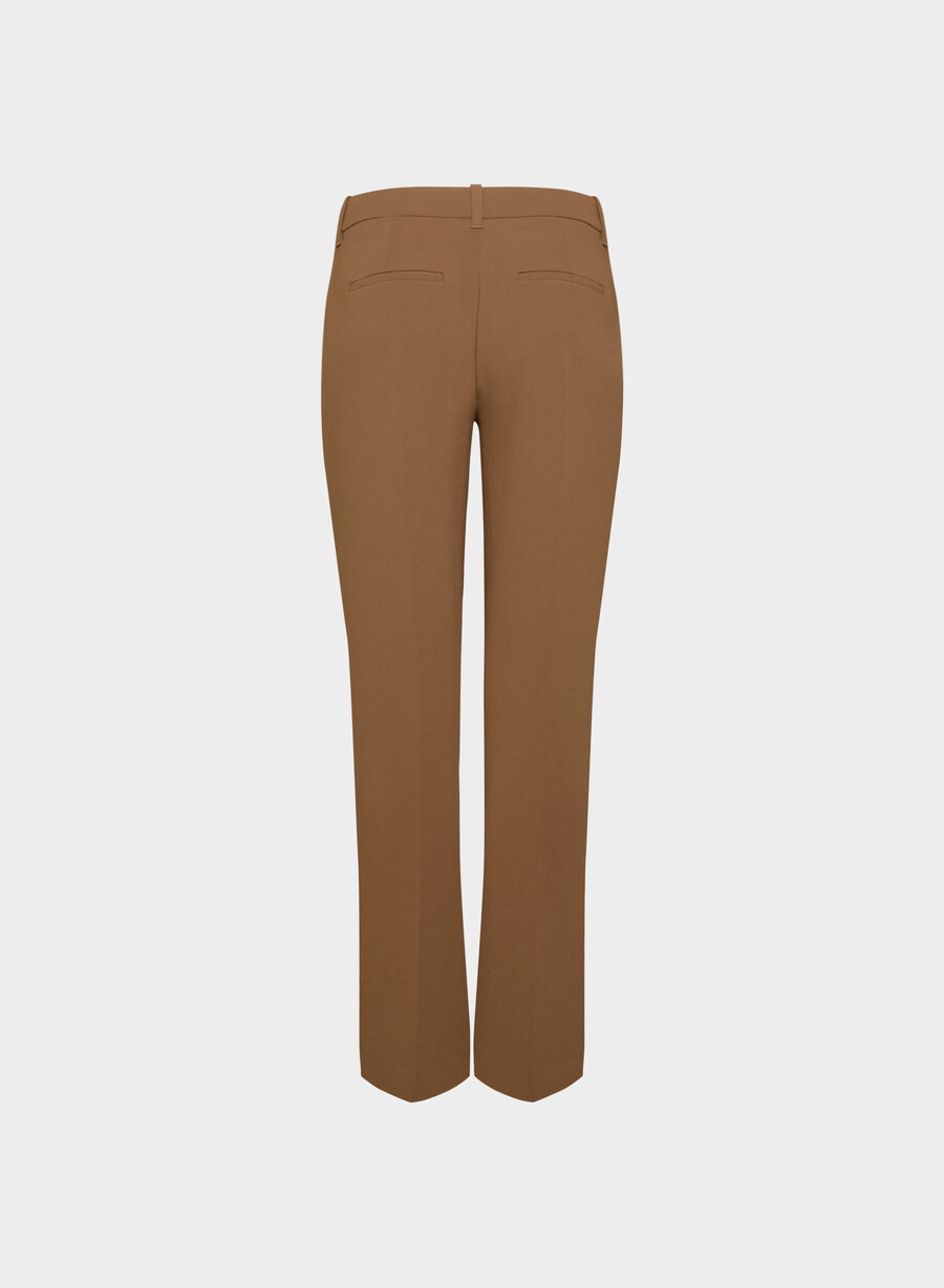the effortless pant curve-fit lo-rise - crepette sjokoladebrun