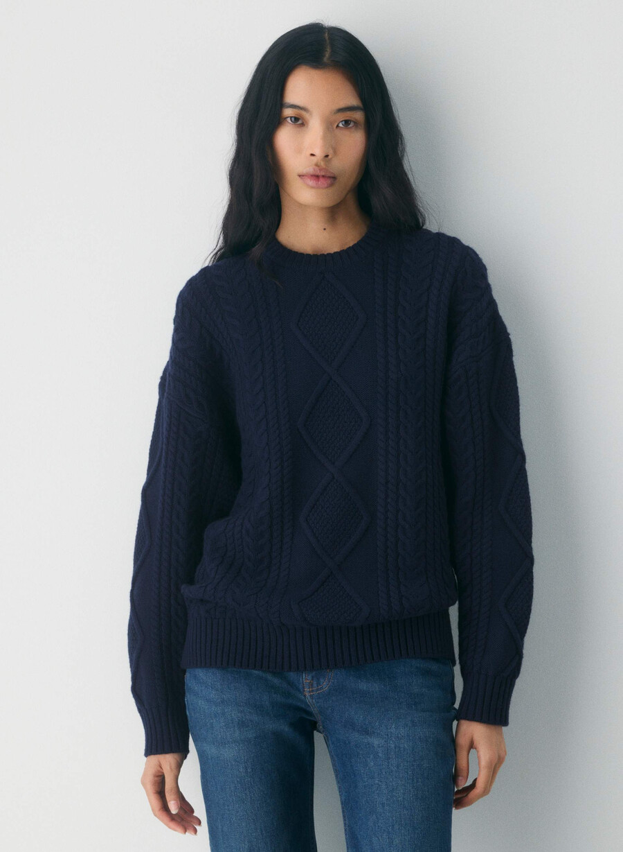 heritage knit merinoullgenser admiral