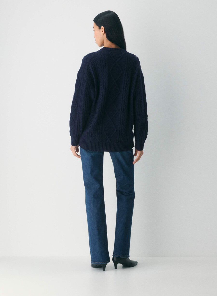 heritage knit merinoullgenser admiral