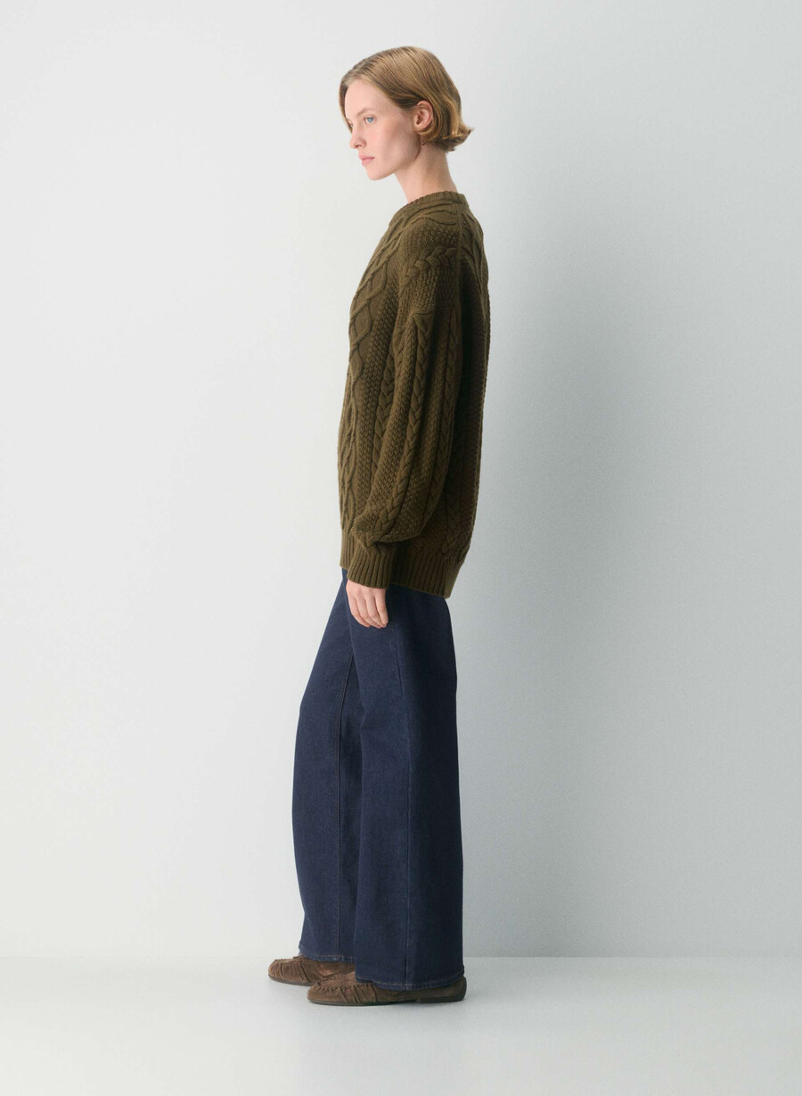 heritage knit merinoullgenser privatgrØnn