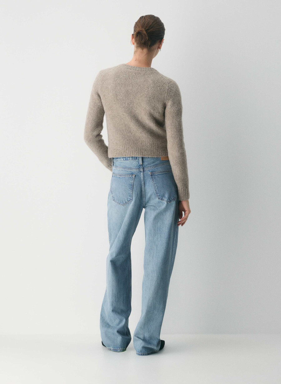 vernon merinoullcardigan lys bjØrk