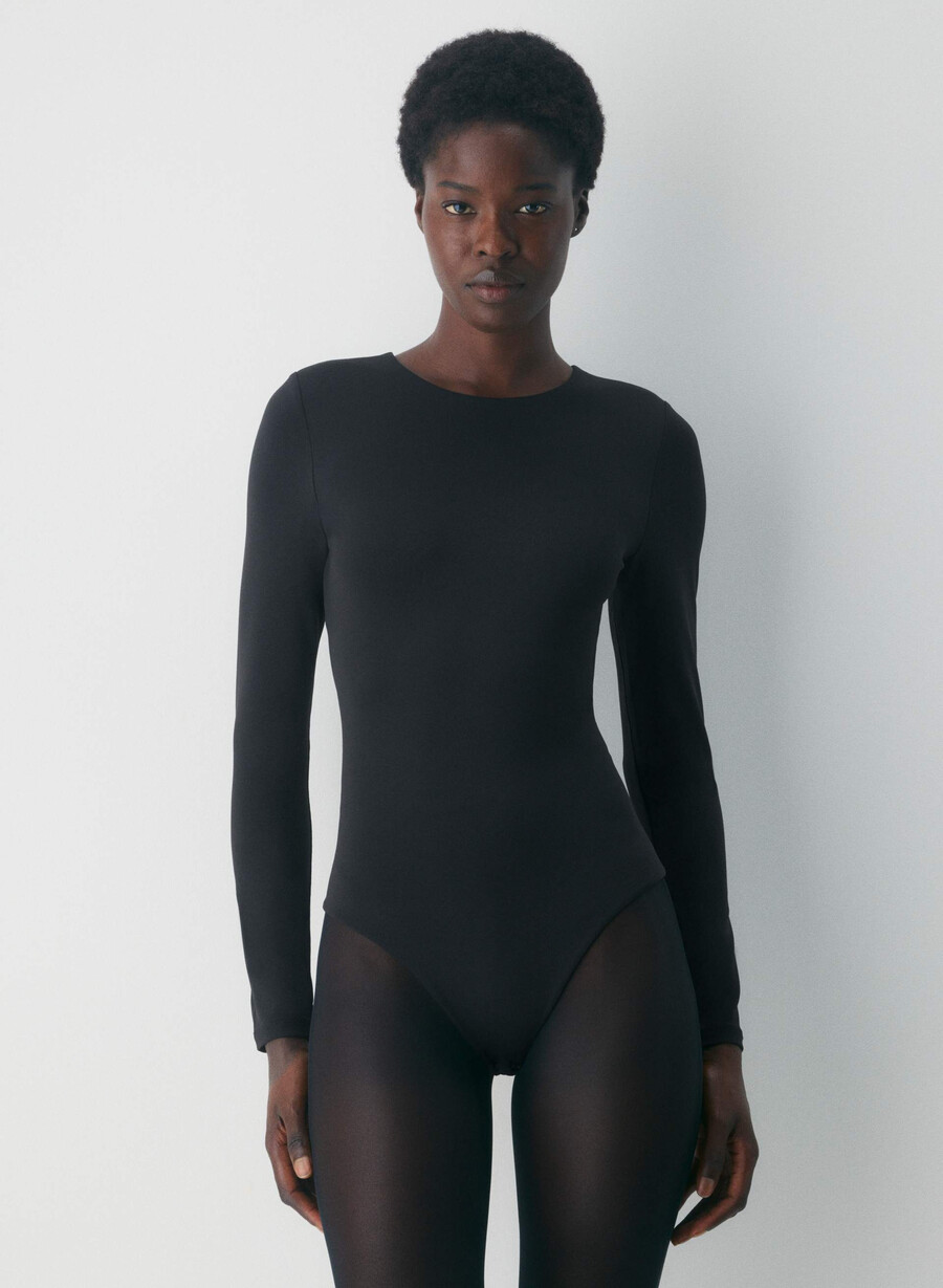 original contour turn bodysuit svart