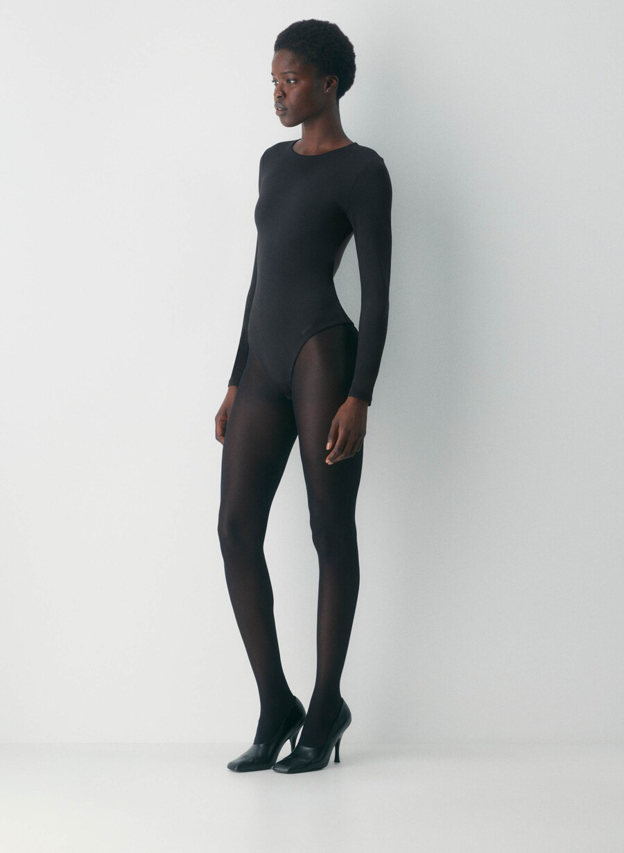 original contour turn bodysuit svart