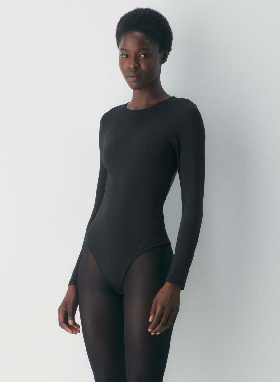 original contour turn bodysuit svart