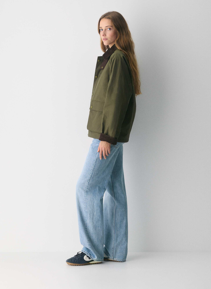 decibel vokset jakke caper green