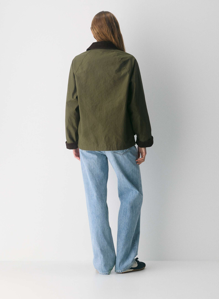 decibel vokset jakke caper green