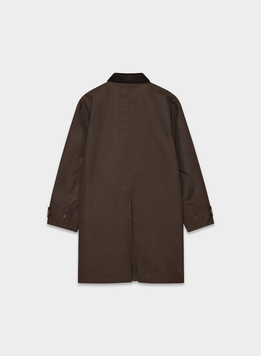 soundwave vokset trench coat brennt brun