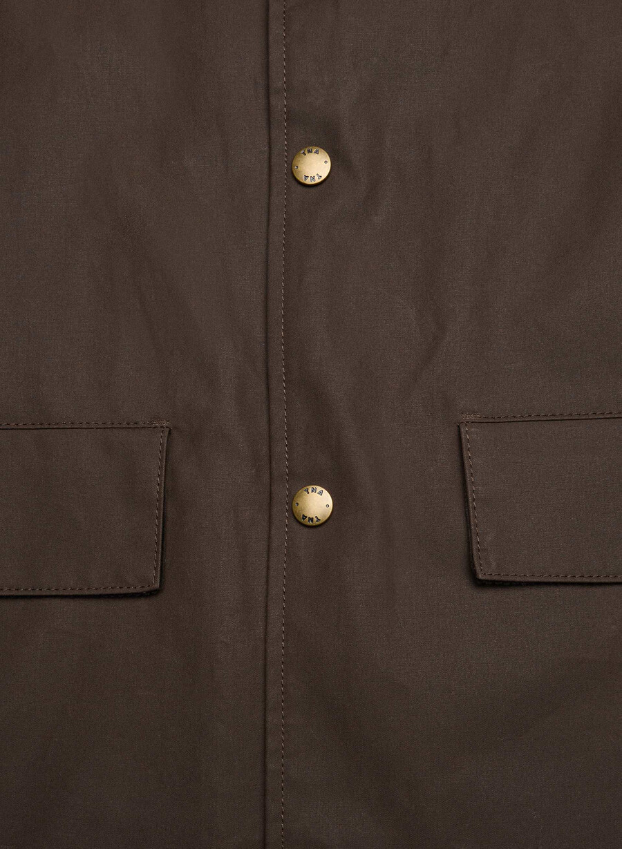 soundwave vokset trench coat brennt brun
