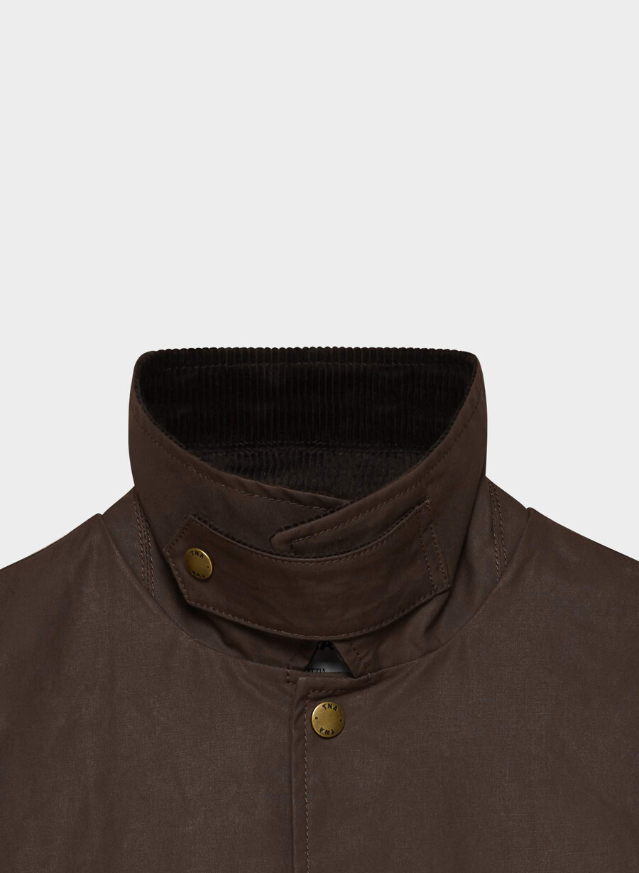 soundwave vokset trench coat brennt brun