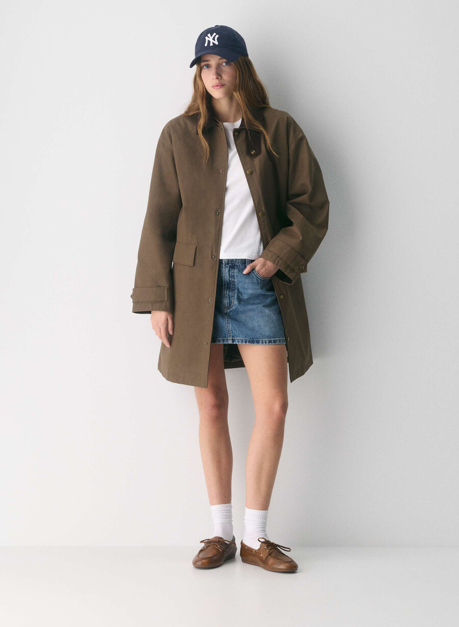soundwave vokset trench coat sycamore brun