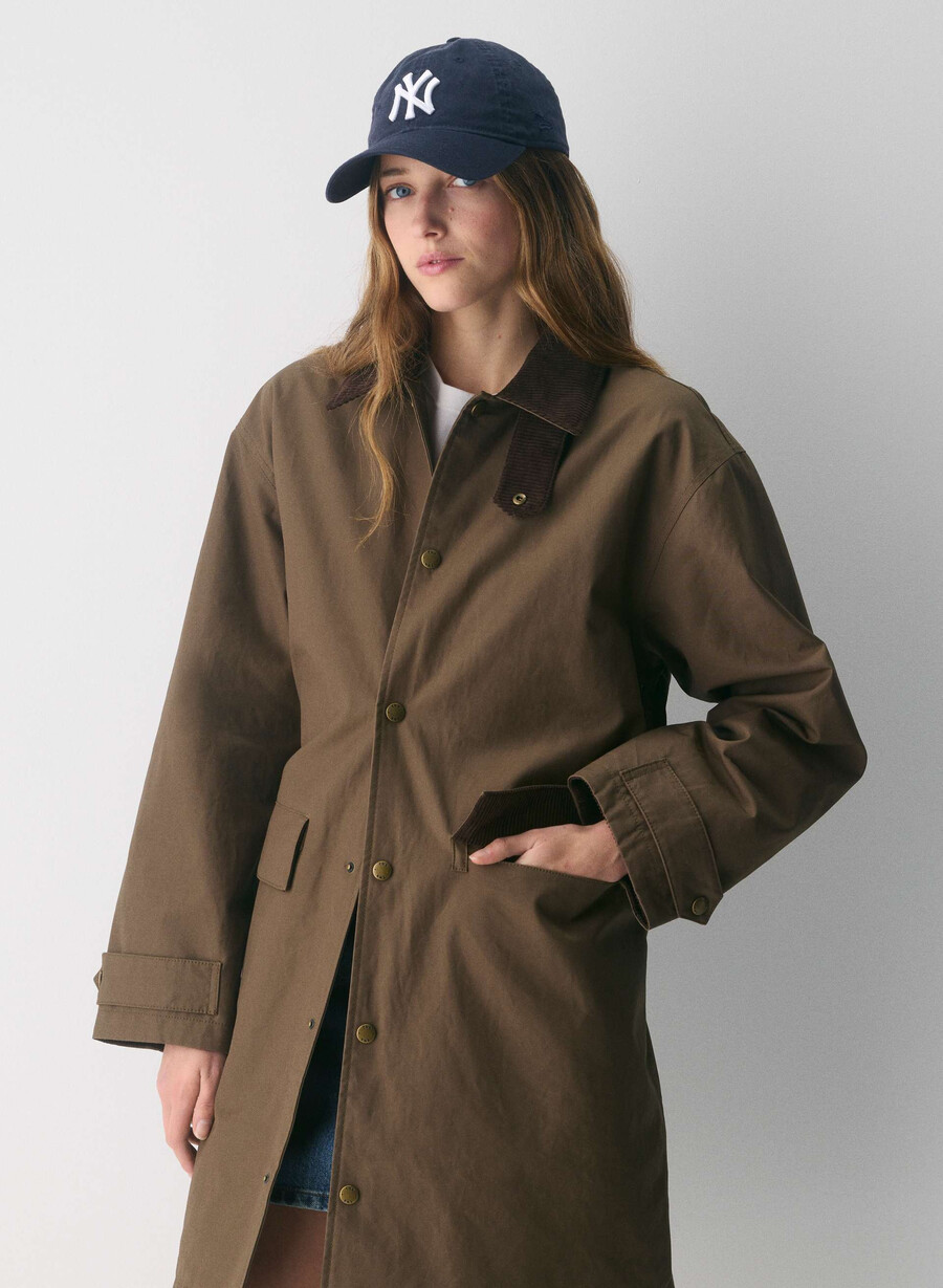 soundwave vokset trench coat sycamore brun