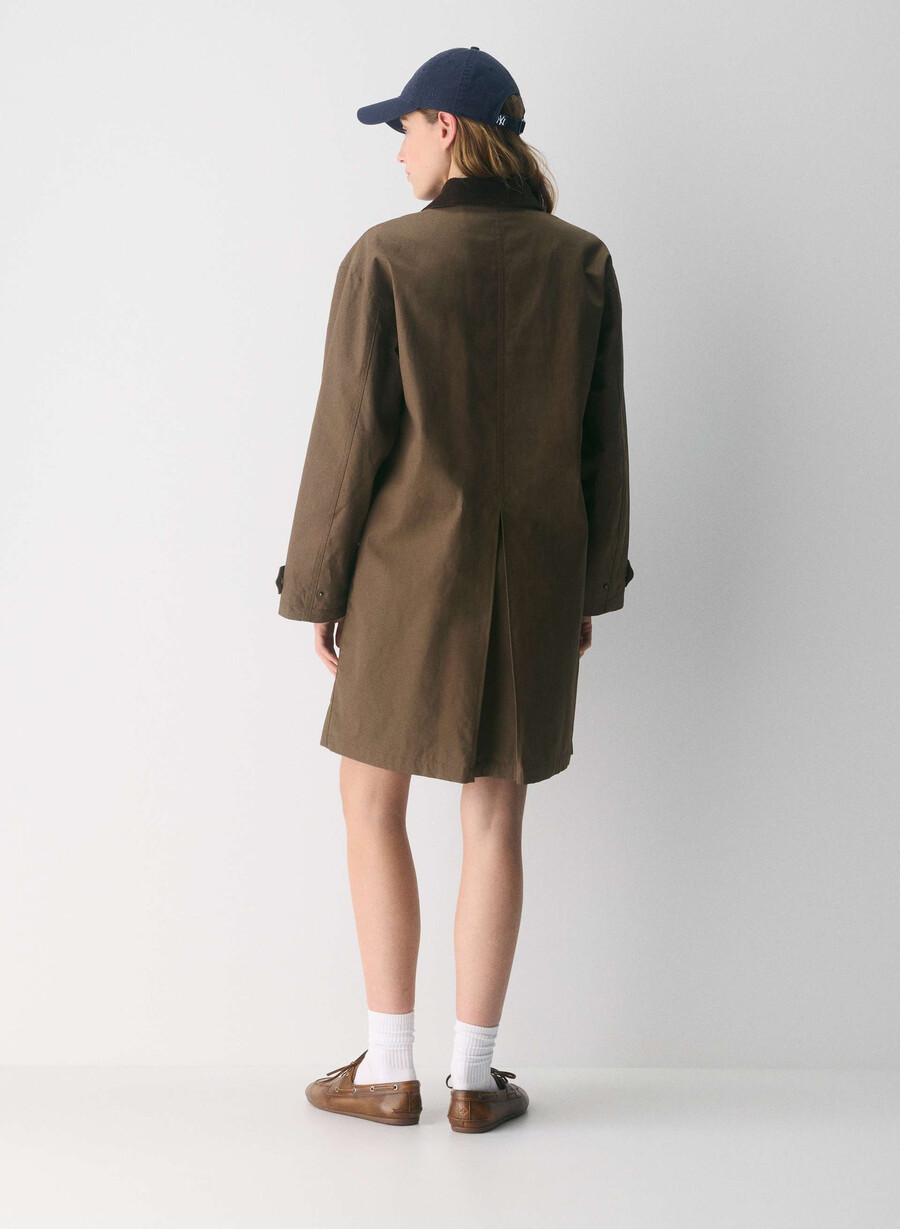 soundwave vokset trench coat sycamore brun