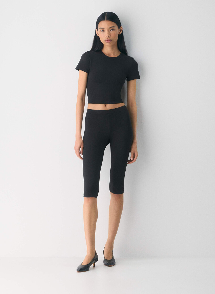 original contour marvel crew waist t-skjorte svart