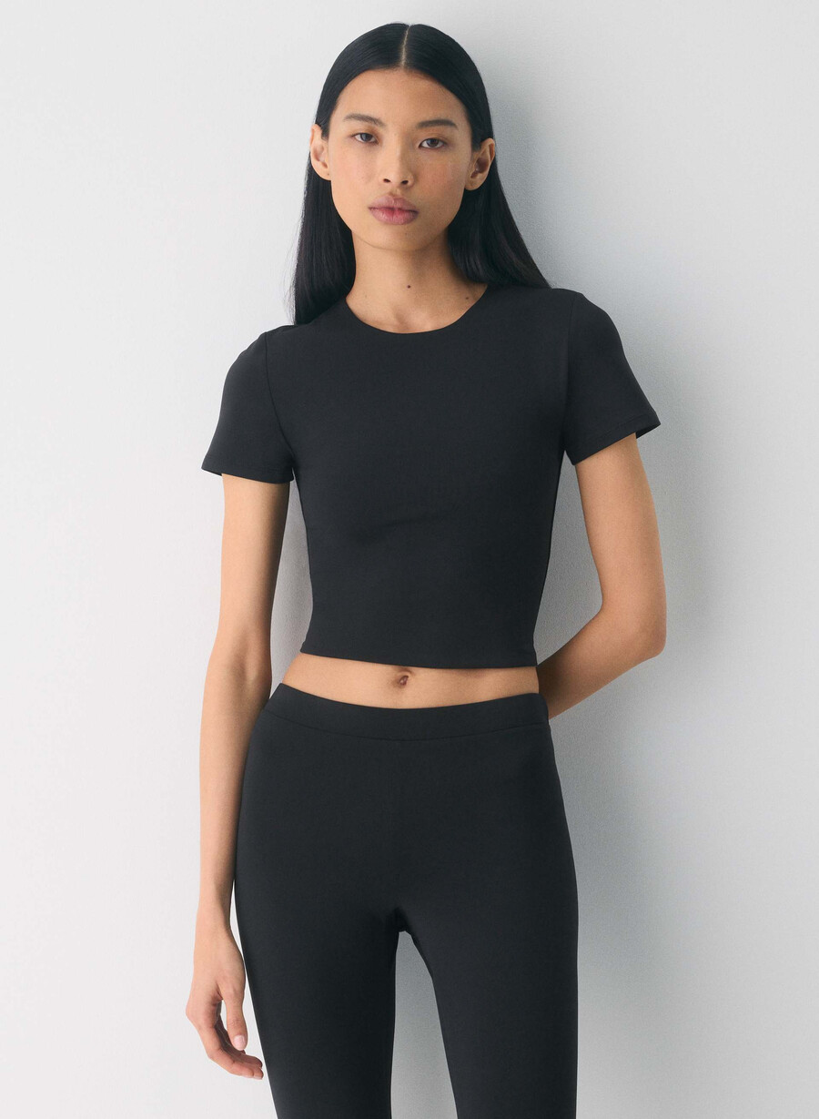 original contour marvel crew waist t-skjorte svart