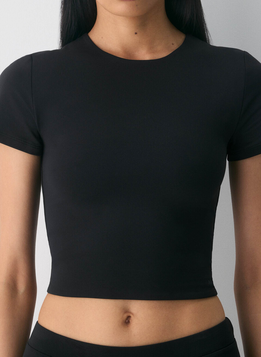 original contour marvel crew waist t-skjorte svart