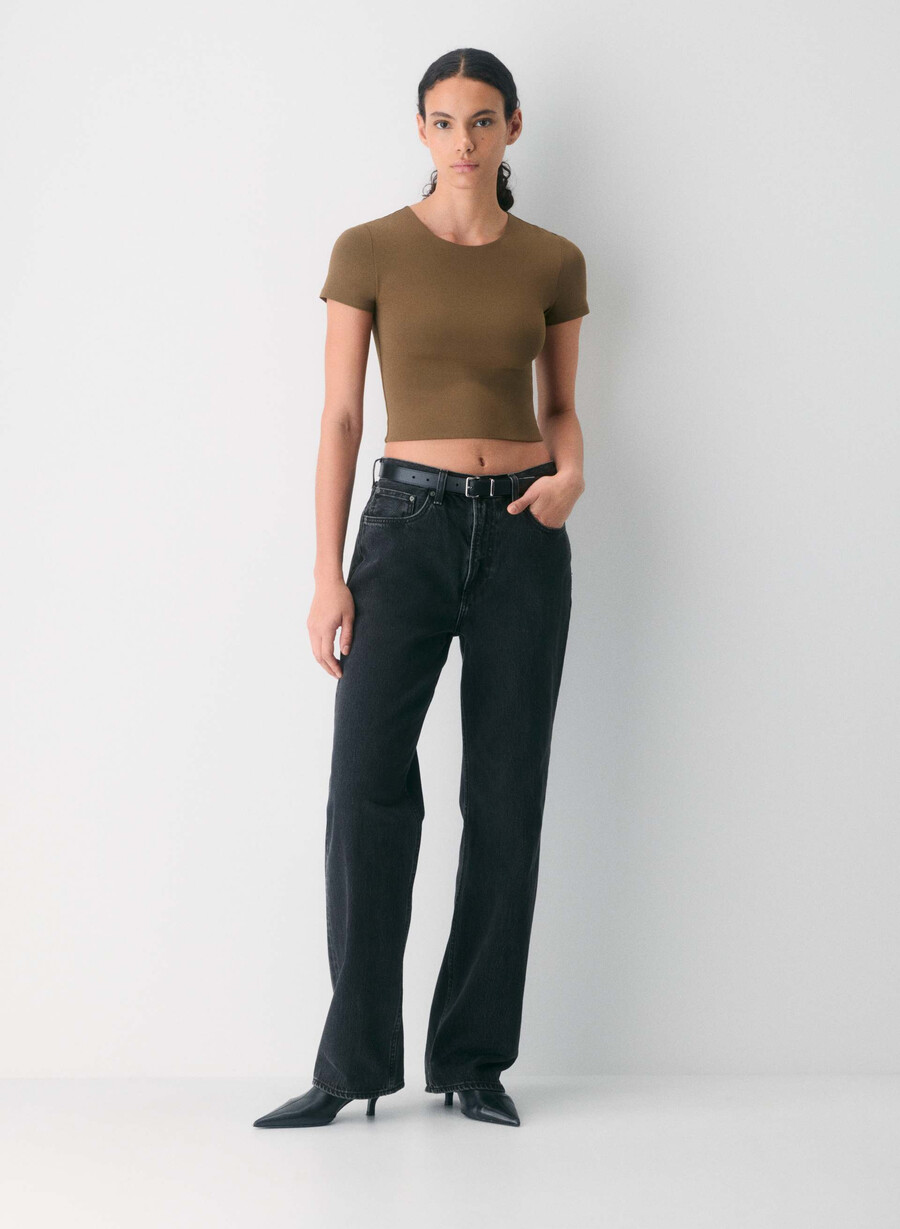 original contour marvel crew waist t-skjorte mØrk nattsblÅ