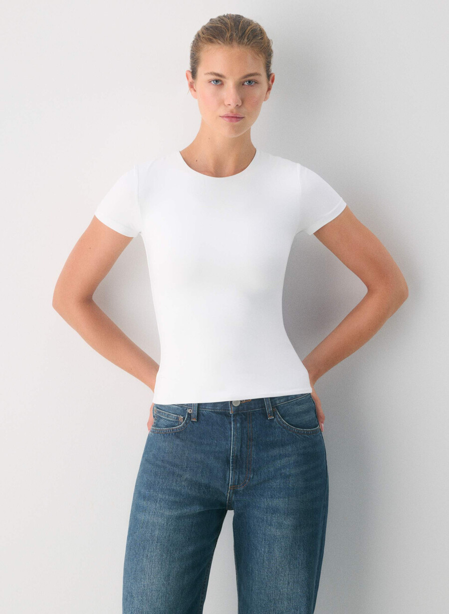 original contour marvel crew t-skjorte i hvitt