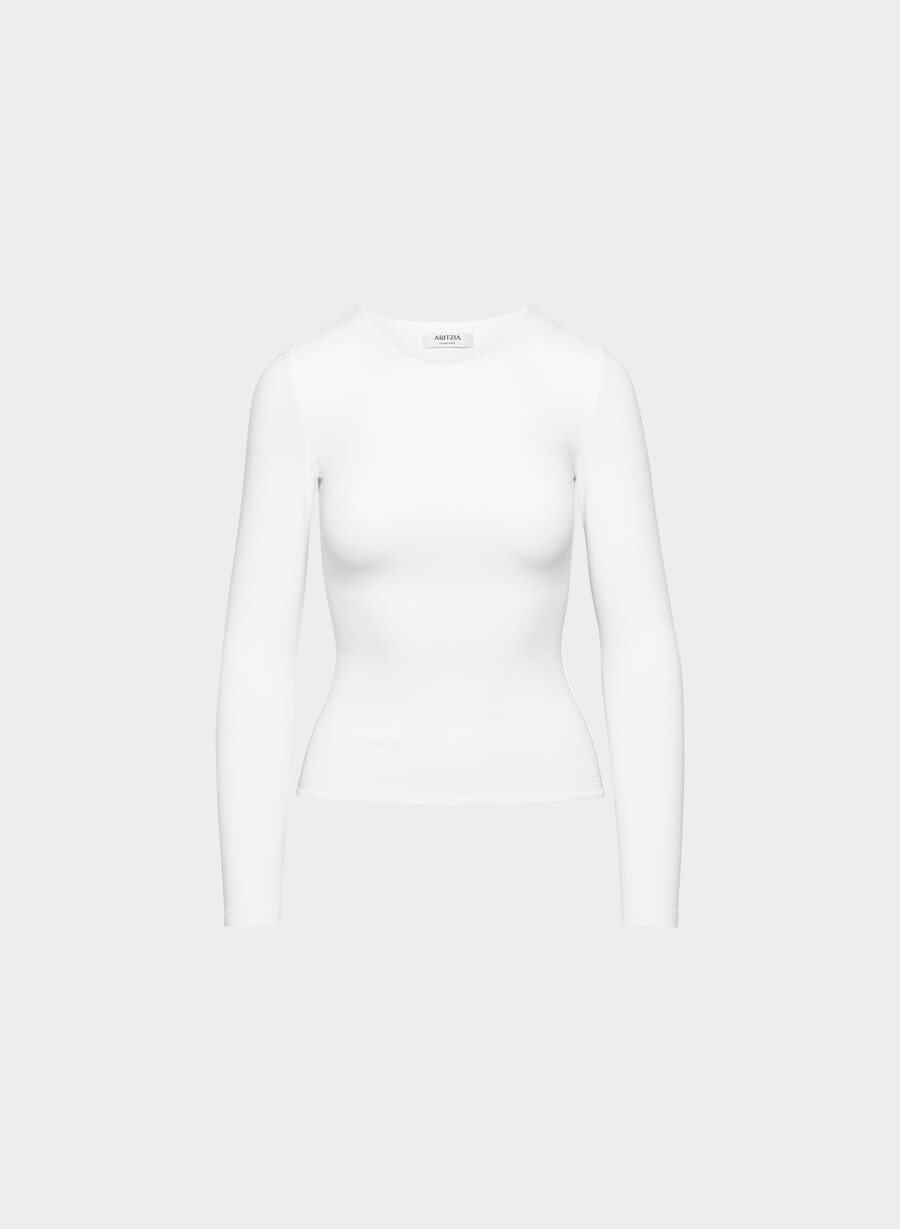 original contour splendid crew langermet knallhvit
