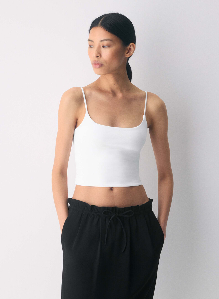 original contour presence waist cami tanktop i lys hvit