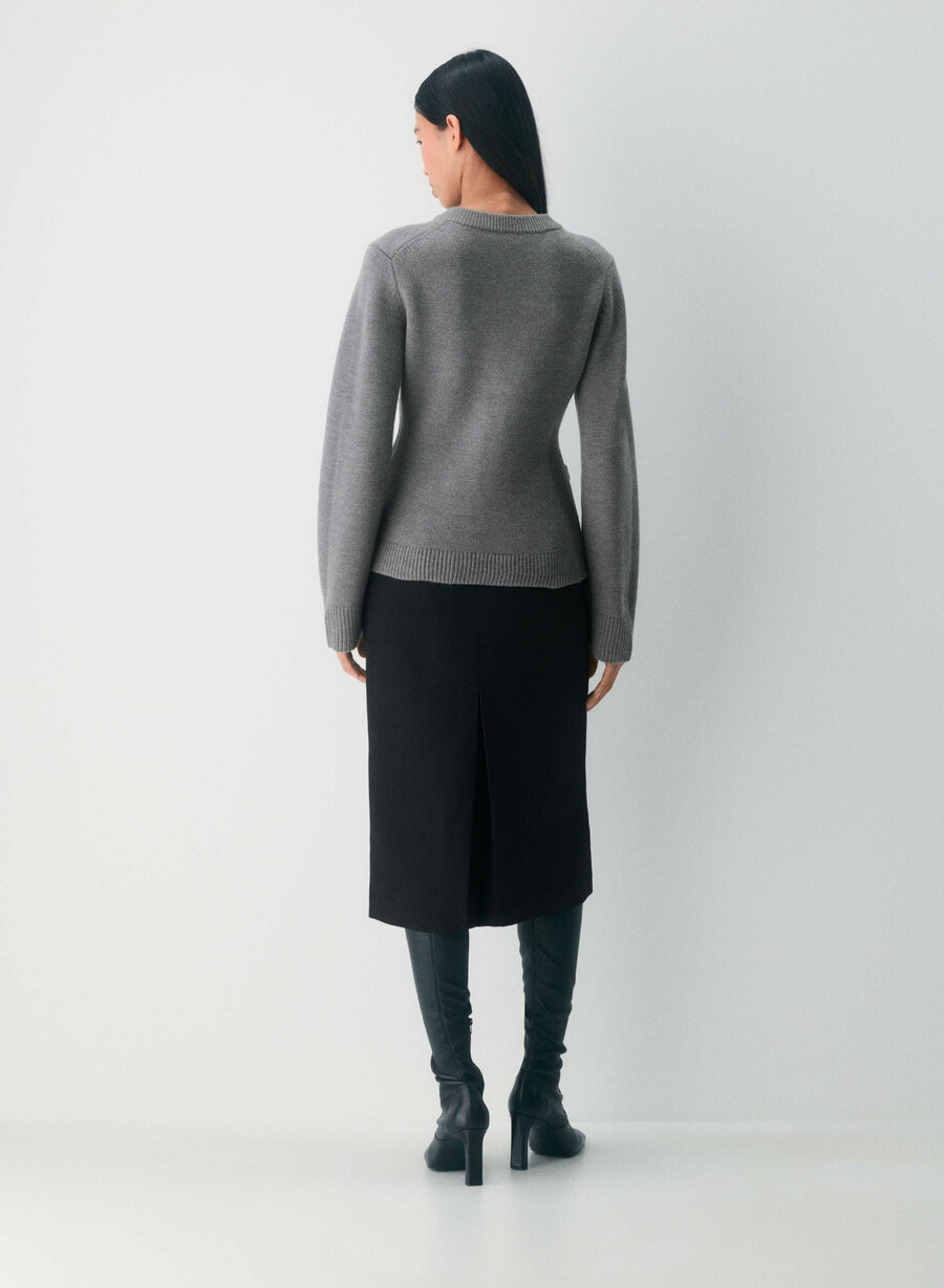 meraki merino ull cardigan avorio