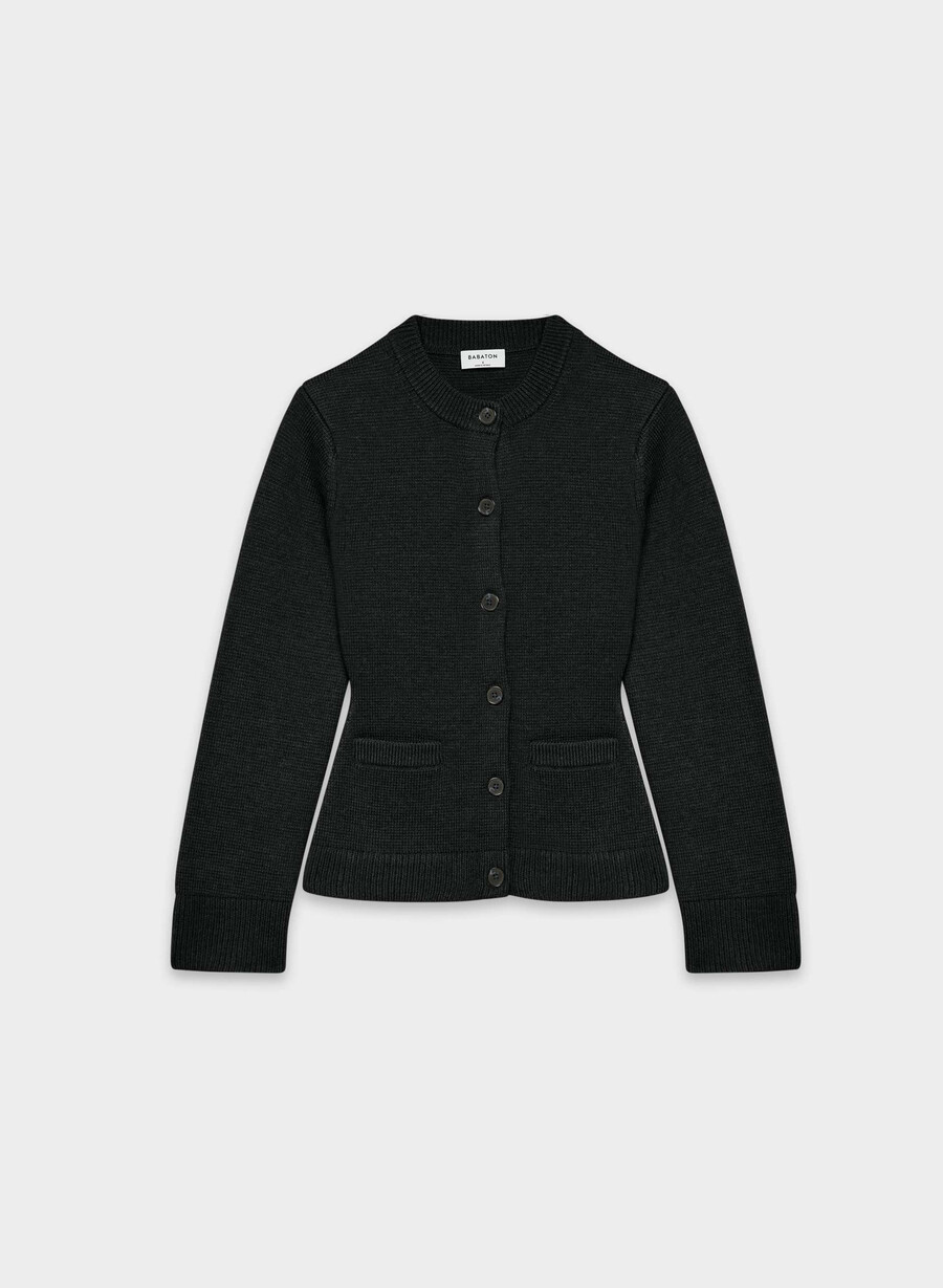 meraki merinoullcardigan svart