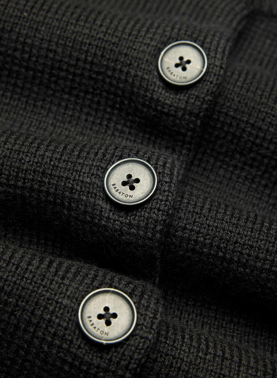 meraki merinoullcardigan svart