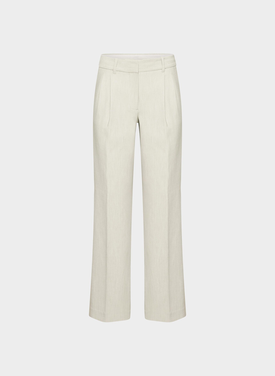 the effortless pant lo-rise - reessential heather matte pearl