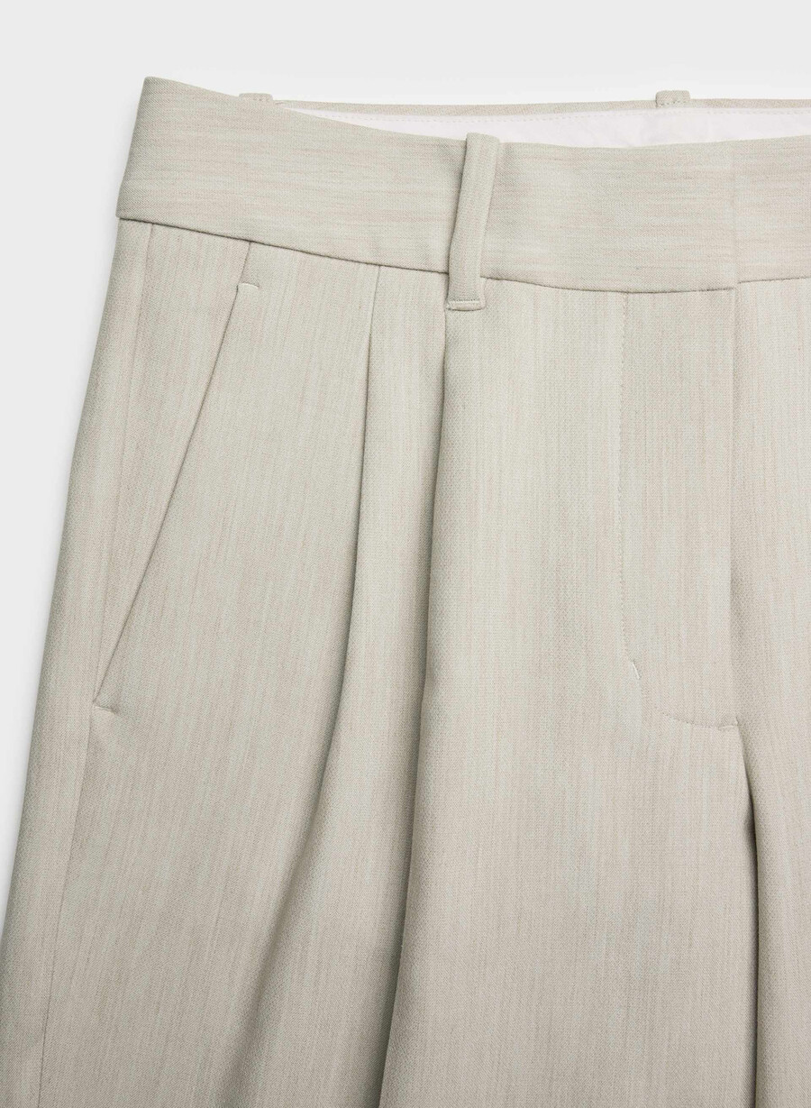 the effortless pant lo-rise - reessential heather matte pearl