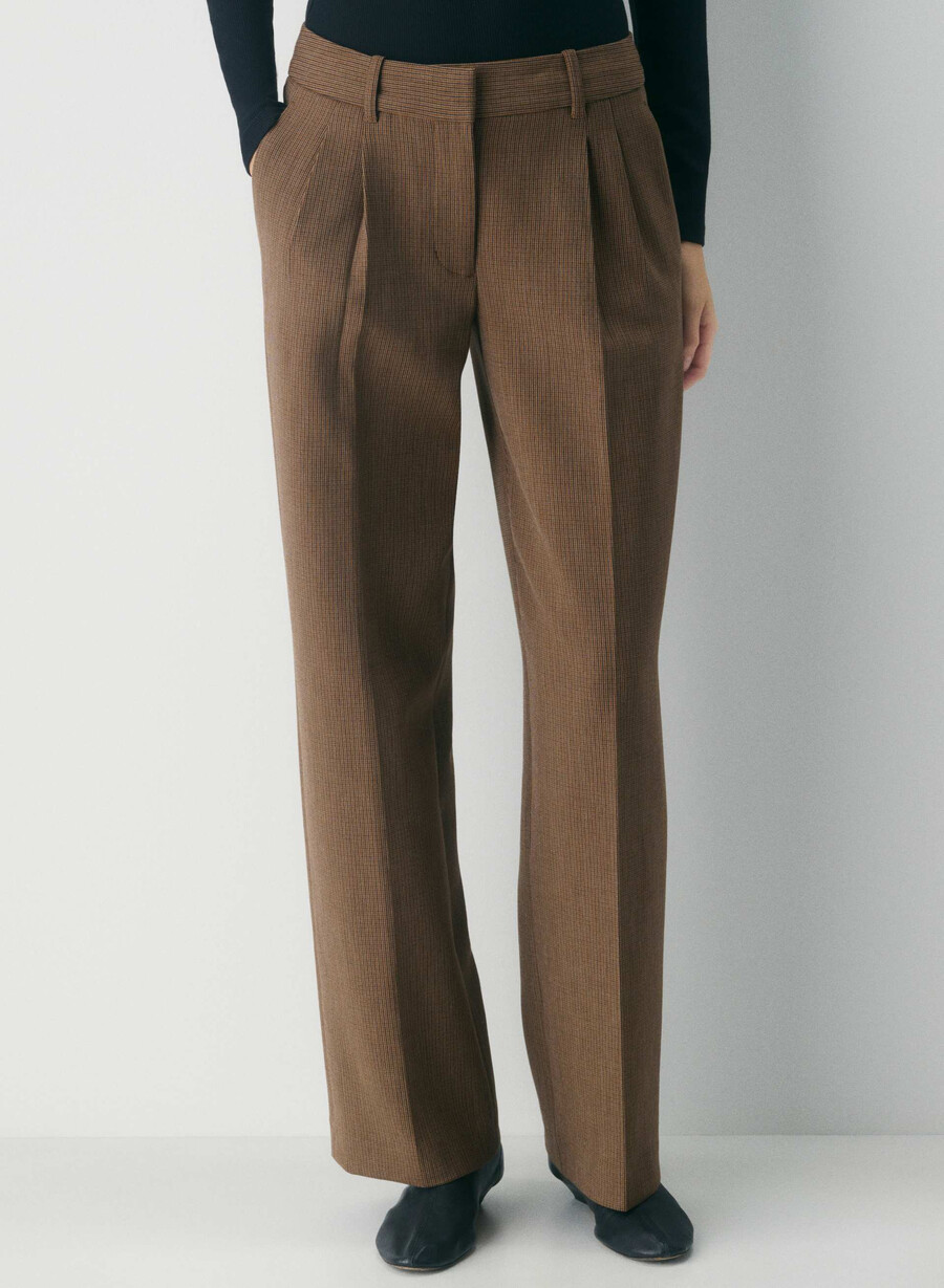 the effortless pant lo-rise - gjenessensiell heather rich cocoa