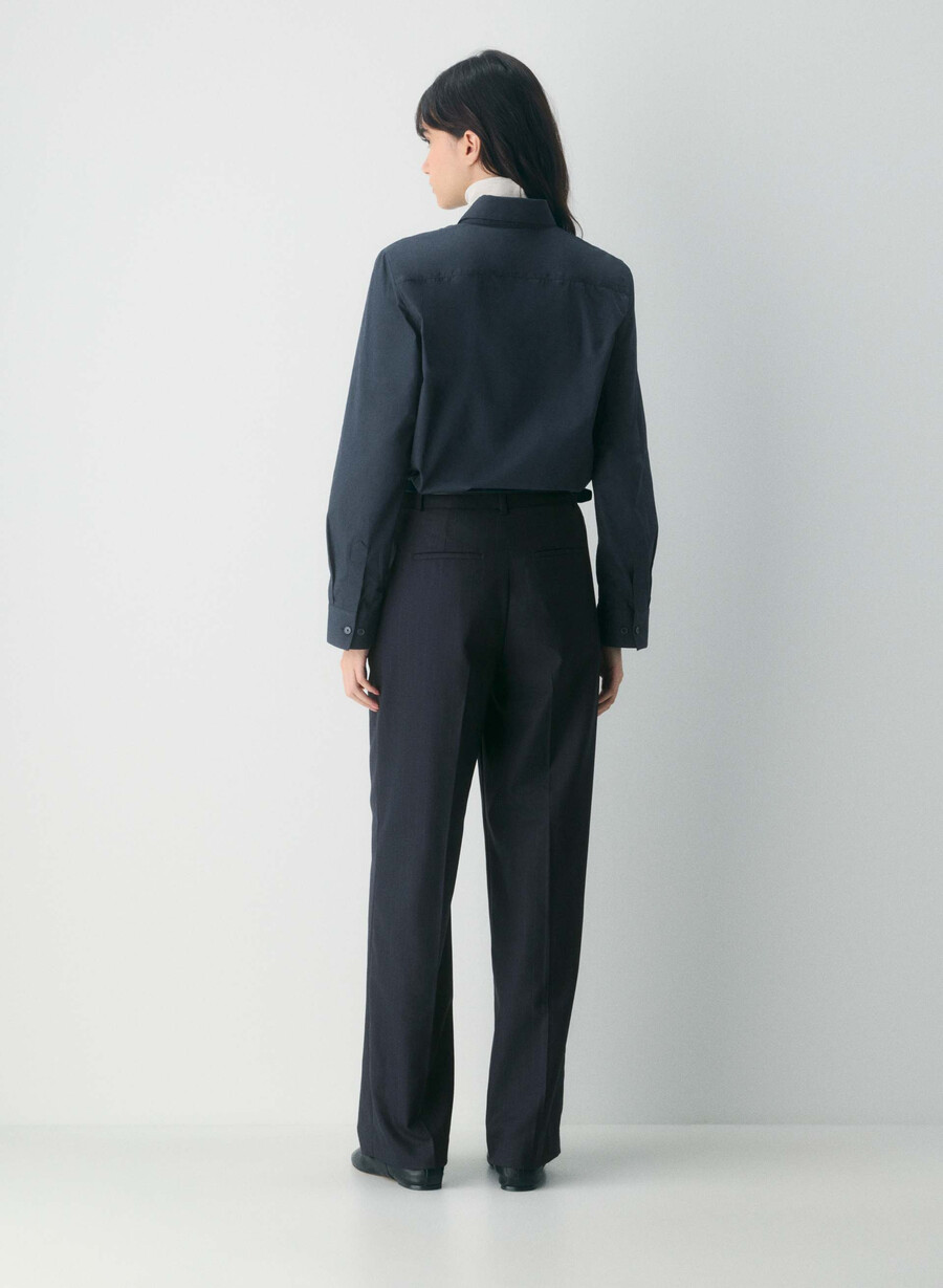 the effortless pant - raffinert brnt stripe dk n nv