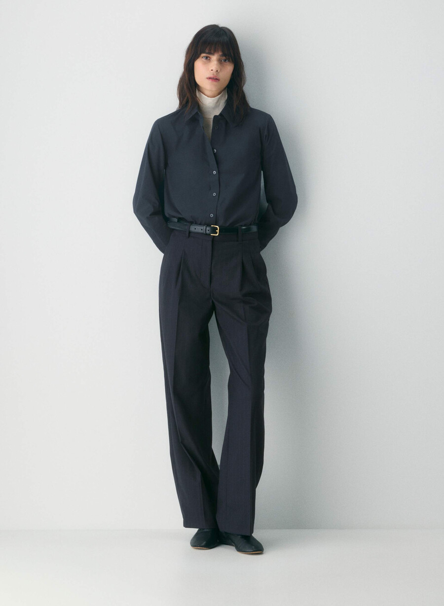 the effortless pant - raffinert brnt stripe dk n nv