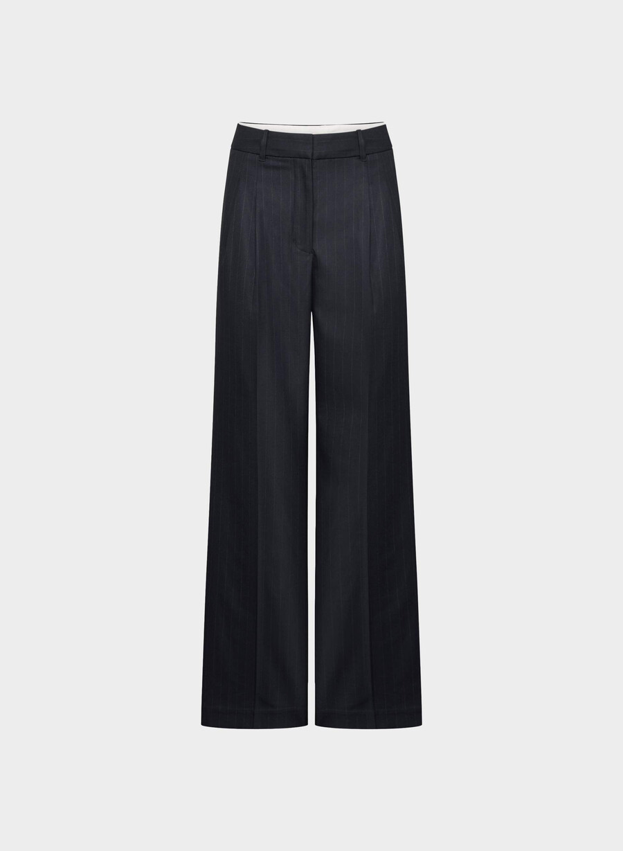 the effortless pant - raffinert brnt stripe dk n nv