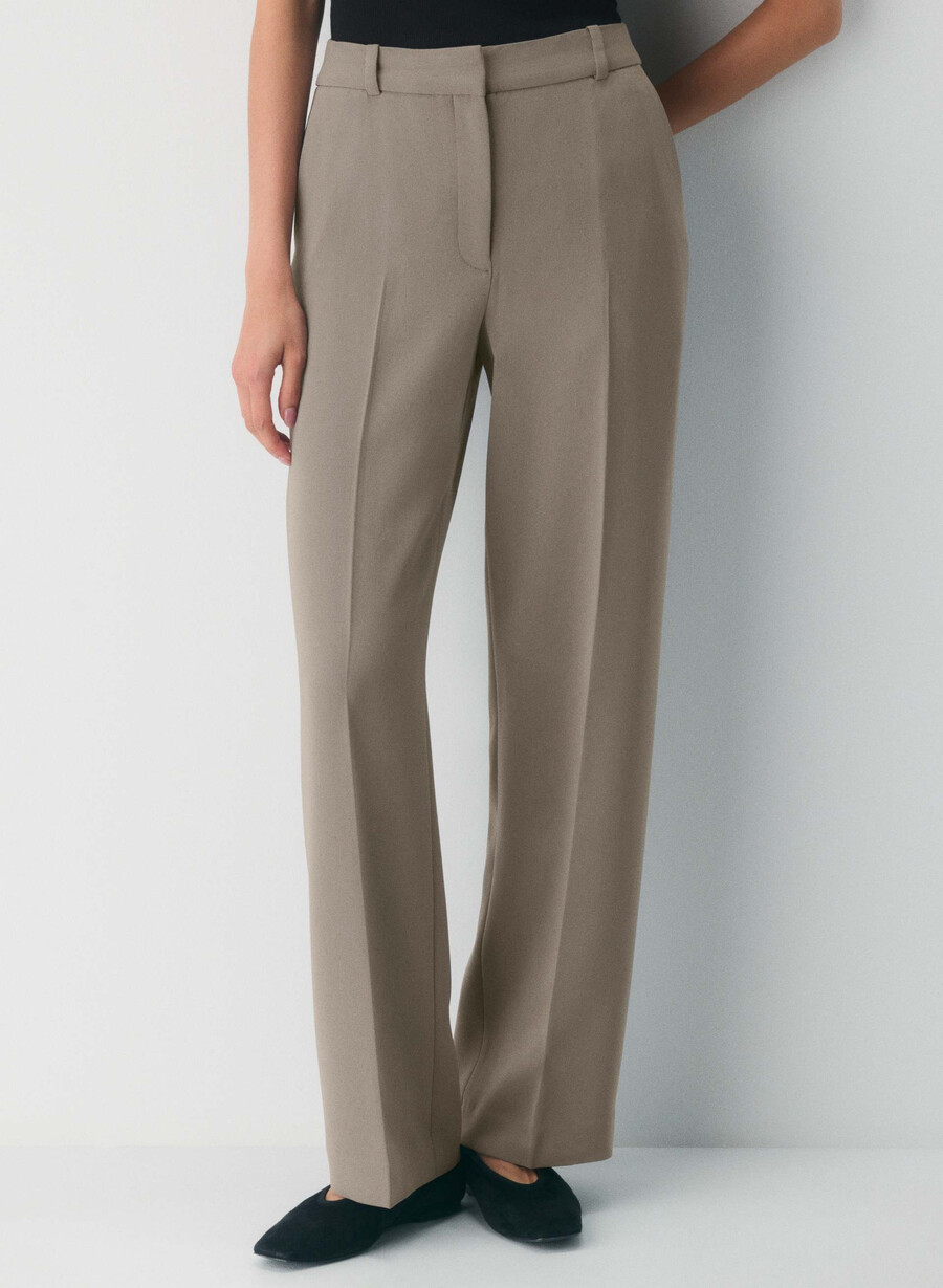 new agency bukse - sway crepe turner taupe