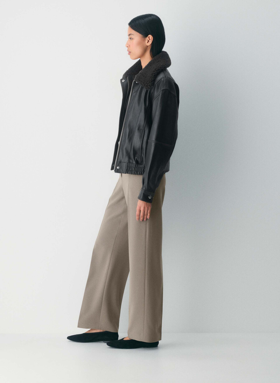 new agency bukse - sway crepe turner taupe
