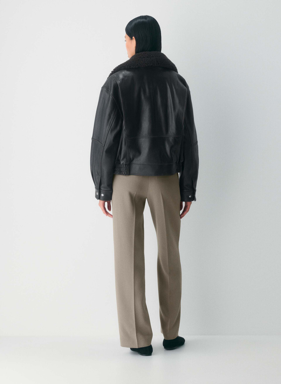 new agency bukse - sway crepe turner taupe