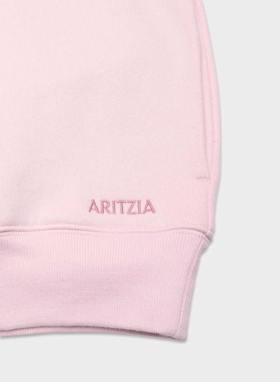 koselig svettefleece mega raglan trakthals amurt rosa