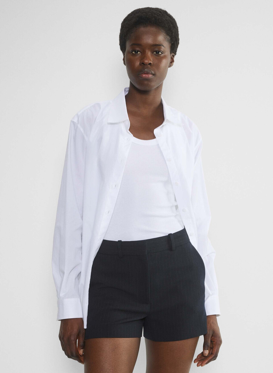 ny byrå mini short - reessential stn strp dn nvc gr